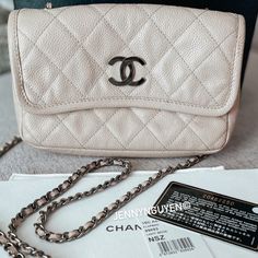 Chanel Natural Beauty Flap Bag In Light Beige Condition: Well Loved But Still In Good Preloved Condition. Interior Marks, Minor Scratches And Creasing On Exterior. Please Refer To Photos For The Most Accurate Condition Of The Bag. Overall In Good Condition. Most Marks Are Interior Marks, Exterior In Good Condition, Minor Signs Of Use. Stains On Interior Might Come Out, Never Been Treated Here. Accessories: Comes With Dustbag, Serial Number Card, Receipt For Proof Of Purchase And Booklet It’s Been Well Loved, Please Manage Your Expectations. Number Cards, Chanel Bags, Better Love, Flap Bag, Light Beige, Beige Color, Chanel Bag, Natural Beauty, Dust Bag