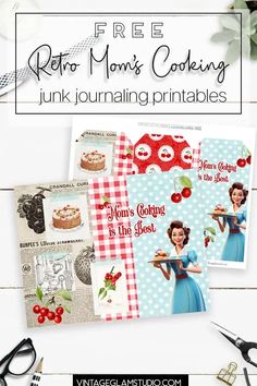 the free retro mom's cooking journal printables