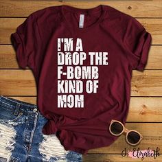 f bomb mom t-shirt Bump Quotes, Baby Bump, Quotes Funny, Personalized T Shirts, Shirts With Sayings, Mom Shirts, Cute Shirts