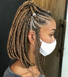 Trendy Cornrow Hairstyles, Enchanting Hairstyles, Intricate Braids, Bob Braids Hairstyles, Cornrow Braids, Wolf Haircut, Short Box Braids Hairstyles, Short Box Braids, Curly Short