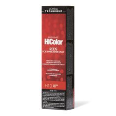 L'Oreal Excellence HiColor Permanent Hair Color is specifically developed to lift dark hair in one single step without brassiness | L'Oreal Copper Red Permanent Creme Hair Color | Sally Beauty Hicolor Magenta, Loreal Hicolor, Boxed Hair Color, Deep Auburn, Copper Red Hair, Auburn Red, Brown Hair Dye, Colors Hair, Eyes Lips Face