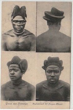 four black men with hats on their heads