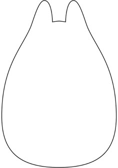 a black and white drawing of a large, round shaped object with one eye open