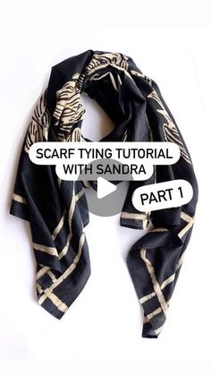 STUDIO SANDRA on Instagram: "Learn to tie an oblong scarf with a step-by-step, easy to follow tutorial by Sandra. We’re using one of the new silk and cotton scarves from ICH*CHA." How To Tie A Rectangle Scarf, Rectangle Scarf Tying Ideas, How To Tie A Long Scarf, How To Tie A Silk Scarf, Petite Curvy Fashion, Scarf Tying Tutorial, Tie Scarves, Silk Scarf Tying, Ways To Tie Scarves