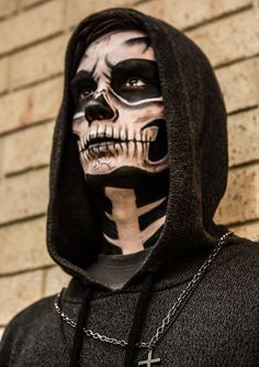 Mens Halloween Makeup, Men Makeup, Halloween Makeup Sugar Skull, Skull Face Paint, Skeleton Makeup, Men Halloween