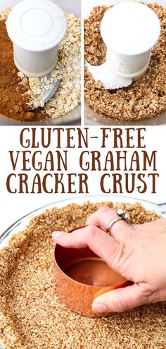 an image of gluten - free vegan graham cracker crust