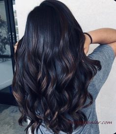 Dark Black Hair Color Ideas, Dark Balayage Hair Black, Bayalage On Black Hair, Black Hair With Dimension, Jet Black Hair With Highlights, Balayage Black, Black Balayage, Formal Hairstyles For Long Hair, Warm Scarves