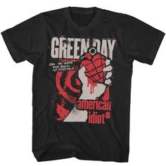 PRICES MAY VARY. Rock on! Green Day apparel. Experience the rebellious spirit and timeless appeal of 90s punk rock in your everyday style, making a bold statement wherever you go YEP, IT'S OFFICIAL! Our cool graphic t shirts are 100% authentic and officially licensed. These super comfy tees are designed and printed in the USA by 2Bhip, a leader in high-quality retro, vintage style apparel since 1994 HIGH QUALITY CLOTHES, COMFY & COOL 100% cotton soft short sleeve, crewneck, t shirt for men, wome Ptv Tshirts, Punk Tee Shirt, Green Day Shirt Outfit, Cool Graphic Tees Men, Graphic T Shirts Men, Grunge Shirts Men, Old Graphic Tees, Goth Graphic Tee, New Rock Aesthetic