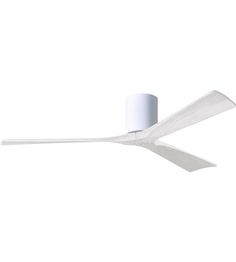 a white ceiling fan on a white background