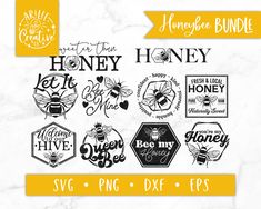 honey bundle svg and dxf files