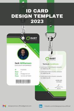 ID Card Design Template Stationery Items Creative Id Card Design, Student Id, Card Design Template, Pharmacy Design