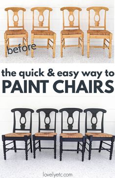 the best way to paint chairs