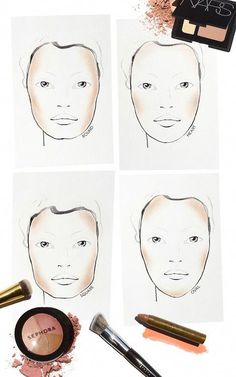 Drawing Face Shapes, Face Chat, Contouring Tutorial, Contour Guide, Guide Drawing, Face Goals, Contour Tutorial, Cheek Contour, Career Tips