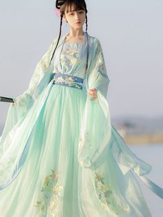 Hanfu Dress Women Ancient Chinese Traditional Embroidery Hanfu Female Fairy Cosplay Costume Outfit Gold Hanfu Dress, Princess Hanfu Dress, Chinese Hanfu Dress For Women, China Hanfu, Chinese Clothing Traditional, Chinese Fancy Dress, Hanfu Traditional, Chinese Style Dress, Chinese Traditional Clothing