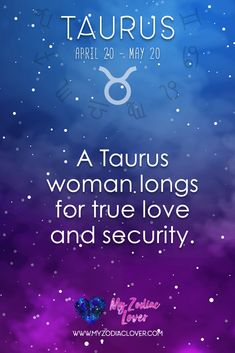 the zodiac sign for taurus on a purple and blue background