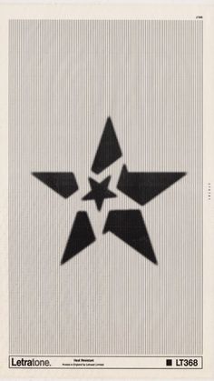 an old black and white poster with geometric shapes