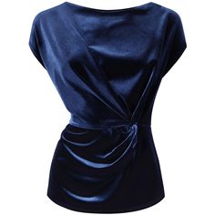 A real easy way to wear velvet this party season with our knot detail top. Just enough glam and elegance for your more relaxed occasions. The fabric has a good amount of stretch and a luxurious feel and lustre. All styles are made in the UK and are limited edition. Delicate machine wash at 30 degrees 90% Polyester 10% Spandex Luxury Modern Navy Tops, Chic Velvet Top For Evening, Chic Velvet Tops For Formal Occasions, Fitted Velvet Top For Formal Occasions, Elegant Velvet Tops For Night Out, Chic Velvet Formal Tops, Chic Velvet Party Tops, Chic Velvet Evening Top, Luxury Fitted Velvet Blouse Piece