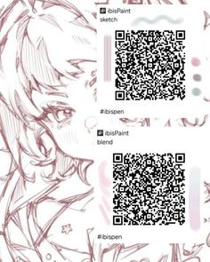 two different images of the same character in an anime game, one with a bar code and