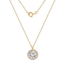 Crafted from real 10K solid gold, our dainty gold necklace is tarnish free and 100% hypoallergenic—nickel free, lead free, and safe for even the most sensitive skin. It can be worn in the shower and will endure for years to come. Dainty Gold Earrings, Thick Chain Necklace, Halo Necklace, Round Halo, Solitaire Earrings, Round Pendant Necklace, Solid Gold Earrings, Cubic Zirconia Jewelry, Dainty Gold Necklace