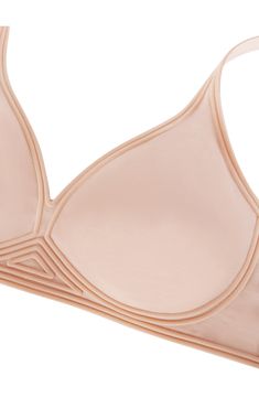 Flocked silicone lines offer comfortable support without any wires in an innovative, plunging contour bra made from soft, two-ply stretch cotton. 66% cotton, 34% elastane Machine wash, dry flat Made in Croatia Modern Seamless Bra, Lounge Uk, Playtex Bras, Bra Support, Cotton Bras, Garment Details, High Relief, Wireless Bra, Plunge Bra