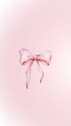 a pink background with a large bow on it