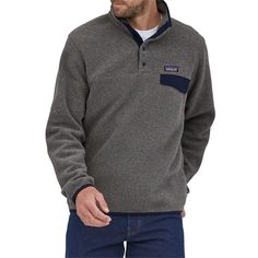 Patagonia Lightweight Synchilla Snap-T Pullover | evo Canada Patagonia Sweatshirt, At The Airport, Pullover Men, A Walk, Patagonia, Couch, Sweatshirts, How To Wear