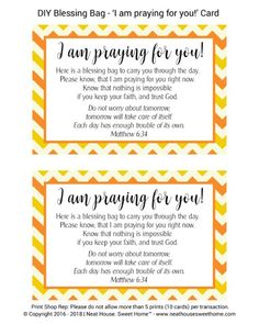 Homeless Blessing Bags, Blessing Bags For Homeless, Bags For Homeless, Blessing Bag, Printable Note Cards