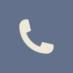 a white phone on a blue background with the letter c in it's center