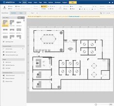 the floor plan is shown in microsoft's office layouts tool, which allows you to see what your business needs