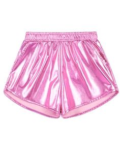 a pink shorts that is very shiny