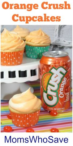 orange crush cupcakes are the perfect treat for halloween or any time of year