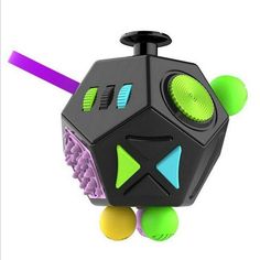 an image of a toy that looks like a cube with different colored balls around it