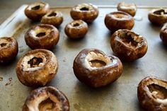 baked doughnuts on a baking sheet ready to be eaten