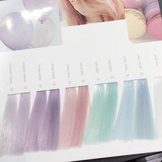 Hair Color Chart, Punk Hair, Hair Color Purple, Pretty Hair Color, Pastel Hair, Colored Hair, Hair Dye Colors, Hair Inspo Color