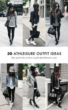 Clothes Shops, Mode Tips, How To Wear Leggings, 30 Outfits, Athleisure Trend, Neue Outfits, Mode Casual, Looks Black