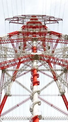 Mega pylon in Germany Ladder Logic, Mathematical Logic, Vintage Motorcycle Posters, Power Transmission, Transmission Line, Power Lines, Electrical Projects, Spiral Stairs