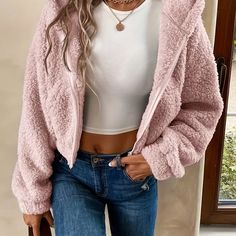 O envio mais rápido. O melhor serviço Flannel Coat, Look Casual Chic, Women Jackets, Drop Shoulder Sweaters, Crop Jacket