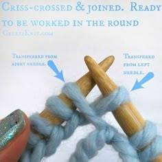 a crochet project with instructions for how to knit the cross - crossed and joined