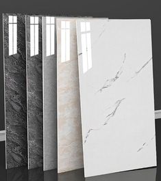 three different types of marble are shown in this image