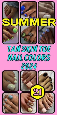 ☀️💅 Cool Summer Nail Ideas for Sunny Days! Toe Nail Color, Summer Tanning, Nail Designs Spring, Summer Nail, Tan Skin, Nail Trends, Toe Nails, Spring Nails, Nail Ideas