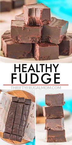 chocolate fudge is an easy dessert that's ready to be eaten