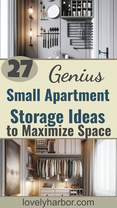 small apartment storage ideas to organize space