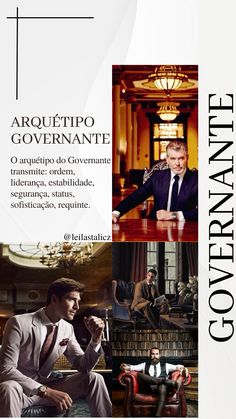 an ad for the italian fashion house gucciverante, featuring men in suits and ties