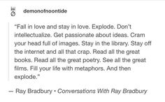 an email message from ray bradbury about the author's new book, demonsonttide