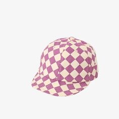 Checkered Baseball Cap Size: 45-50cm Trendy Pink Flat Cap, Trendy Purple Adjustable Baseball Cap, Trendy Adjustable Purple Baseball Cap, Trendy Adjustable Cap, Trendy Adjustable Fit Cap, Playful Adjustable Snapback Baseball Cap, Trendy Purple Cap, Retro Pink Snapback Baseball Cap, Retro Adjustable Visor Fitted Hat