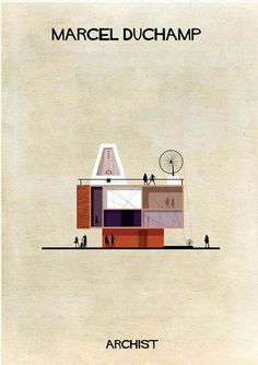 the cover of marcel duchamp's architecture book, archist by marc d'arc