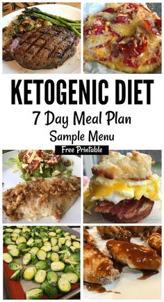 Keto Sample Menu Plan 7 Day Plan (free printable) via @isavea2z Day Meal Plan, Program Diet, Ketogenic Meal Plan, Sample Menu, Starting Keto Diet, Resep Diet, 7 Day Meal Plan, Low Carb Diets, Ketogenic Diet Meal Plan