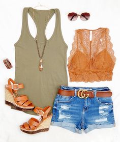 Cute In Style Outfits, Cute Summer Bbq Outfit, Hot Summer Days Outfit, Womens Cute Summer Outfits, Florida Womens Fashion, Womans Summer Outfits 2024, Summer Clothes For Women In 30's, Women’s Summer Style, Trendy Outfits For Summer For Women