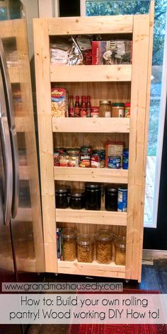 the pantry is organized and ready to be used as a storage area for food items