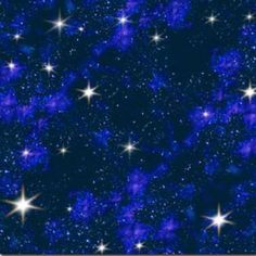 stars in the night sky with blue and white colors